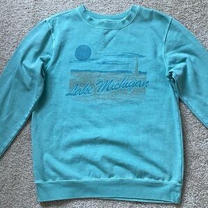 Anthropologie Girl Dangerous Lake Michigan Sweatshirt